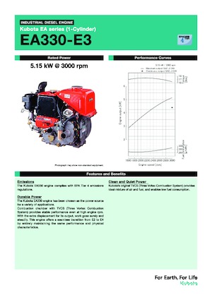 Moteurs Kubota EA330-E3
