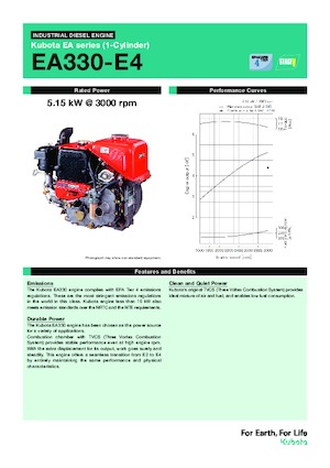Moteurs Kubota EA330-E4