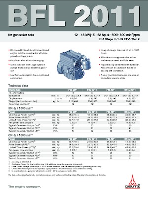 Moteurs Deutz F 2 L 2011