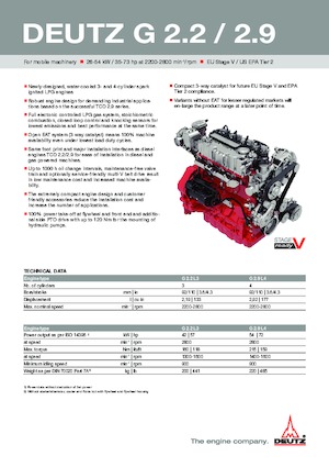 Moteurs Deutz G 2.9 L4