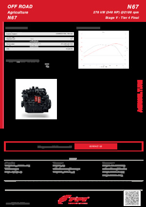 Moteurs FPT Industrial N67 (270 kW)