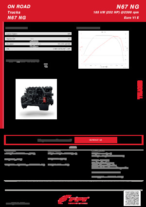 Moteurs FPT Industrial N67 NG (185 kW)