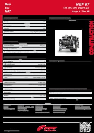 Moteurs FPT Industrial N67 Stage V 