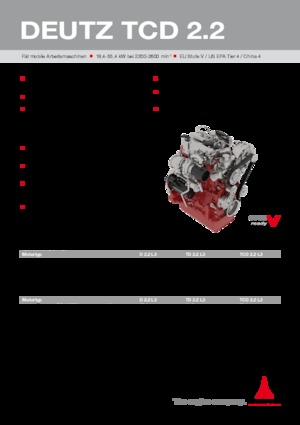 Moteurs Deutz TCD 2.2 L3