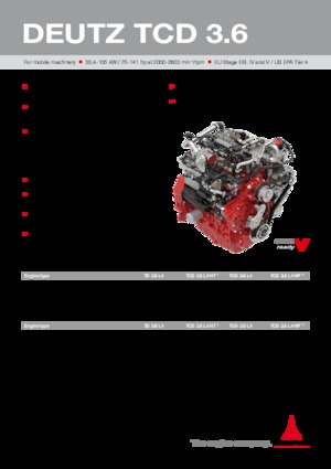 Moteurs Deutz TCD 3.6 L4