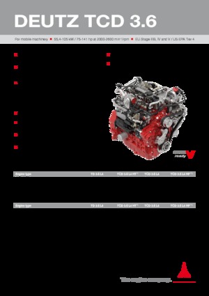 Moteurs Deutz TCD 3.6 L4 HP