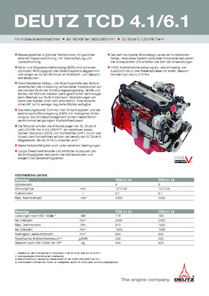Moteurs Deutz TCD 4.1 L4