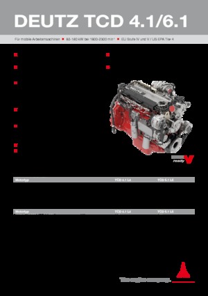 Moteurs Deutz TCD 6.1 L6