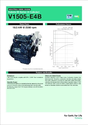 Moteurs Kubota V1505-E4B