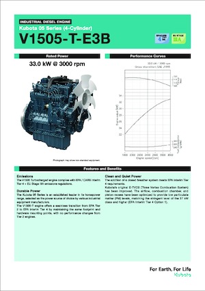 Moteurs Kubota V1505-T-E3B