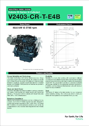 Moteurs Kubota V2403-CR-T-E4B