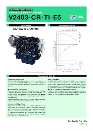 Moteurs Kubota V2403-CR-TI-E5