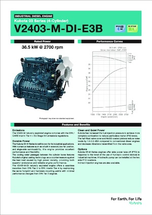 Moteurs Kubota V2403-M-DI-E3B