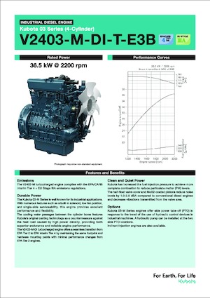 Moteurs Kubota V2403-M-DI-T-E3B
