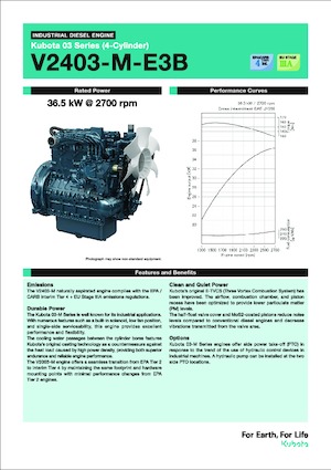 Moteurs Kubota V2403-M-E3B