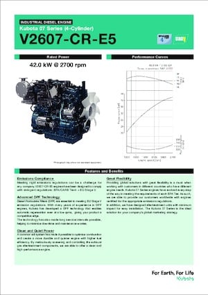 Moteurs Kubota V2607-CR-E5