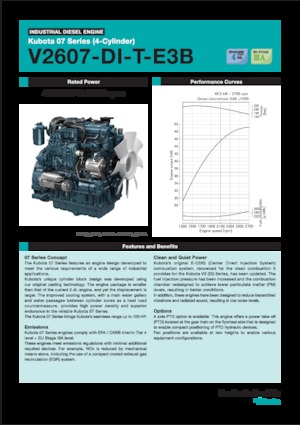 Moteurs Kubota V2607-DI-T-E3B