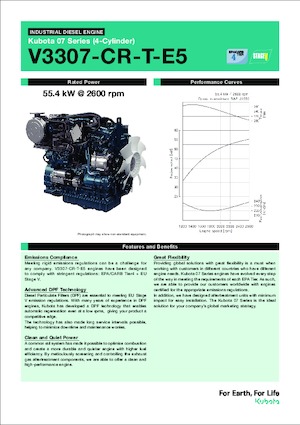 Moteurs Kubota V3307-CR-T-E5