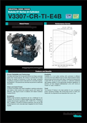 Moteurs Kubota V3307-CR-TI-E4B