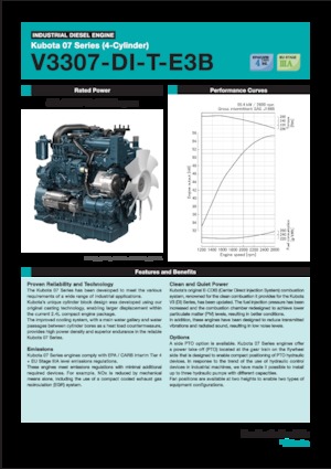 Moteurs Kubota V3307-DI-T-E3B