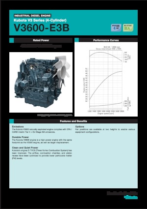 Moteurs Kubota V3600-E3B