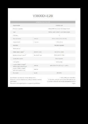 Moteurs Kubota V3800DI-E2B