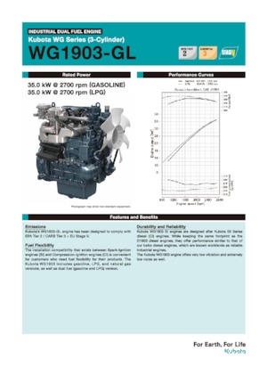Moteurs Kubota WG1903-GL