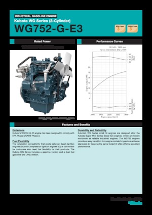 Moteurs Kubota WG752-G-E3