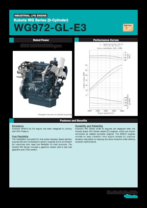 Moteurs Kubota WG972-GL-E3