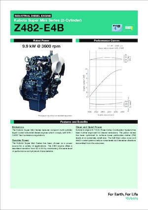 Moteurs Kubota Z482-E4B