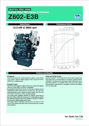 Moteurs Kubota Z602-E3B