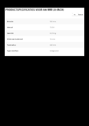 Godets d'excavatrices Caterpillar 500 MM