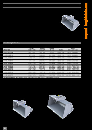 Godets d'excavatrices Kinshofer DC23L-200