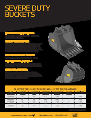 Godets d'excavatrices Werk-Brau EX35SD