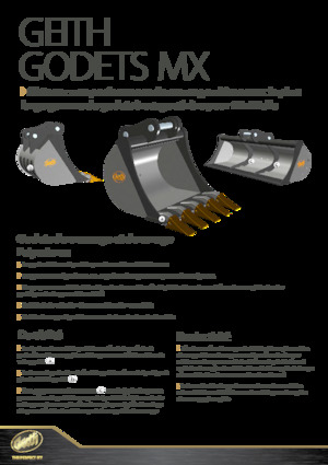Godets d'excavatrices Geith H11-1000