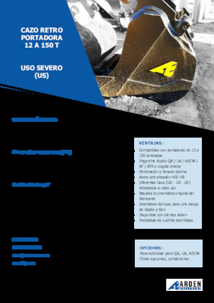 Godets d'excavatrices Arden R30S31