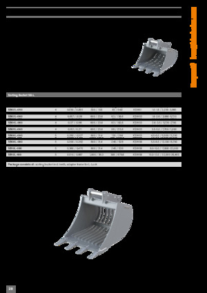 Godets d'excavatrices Kinshofer SB05L-080