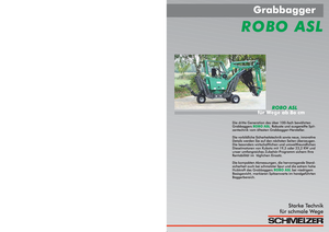 Excavatrices pour cimetières Schmelzer ROBO ASL 