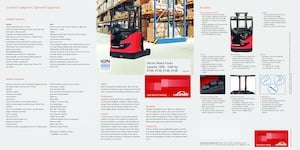 Chariots élévateurs à mât rétractable électriques antidéflagrants Linde R10B triplex 