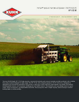 Mélangeurs alimentaire Kuhn HP 170 M