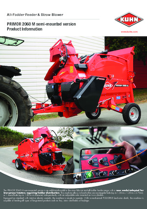 Mélangeurs alimentaire Kuhn Primor 2060 M Semi-Mounted