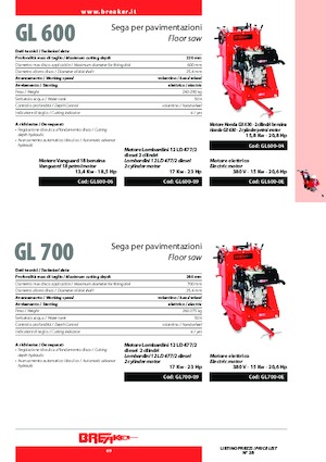 Scies à sol Breaker GL 700-09
