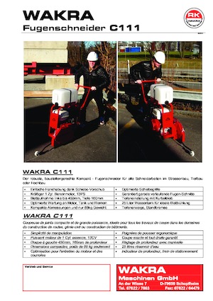 Scies à sol WAKRA C 111