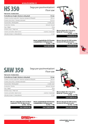 Scies à sol Breaker HS 350-4