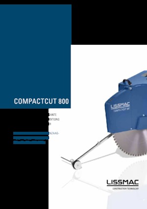 Scies à sol Lissmac Compactcut 800