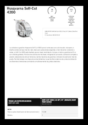 Scies à sol Husqvarna Soff-Cut® 4200