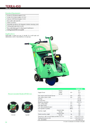 Scies à sol Imer Terra 450