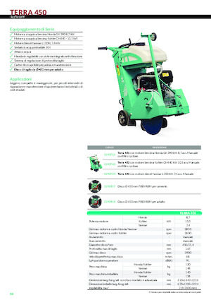 Scies à sol Imer Terra 450