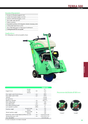 Scies à sol Imer Terra 500