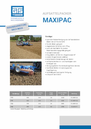 Emballeuses Tigges MaxiPac 740